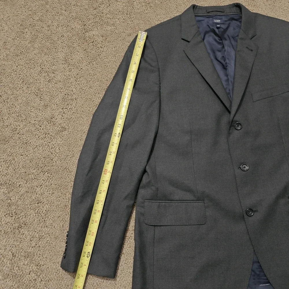 J.Crew‎ Aldridge Jacket 44R Loro Piana Italian Wool Blazer Charcoal Gray 16565